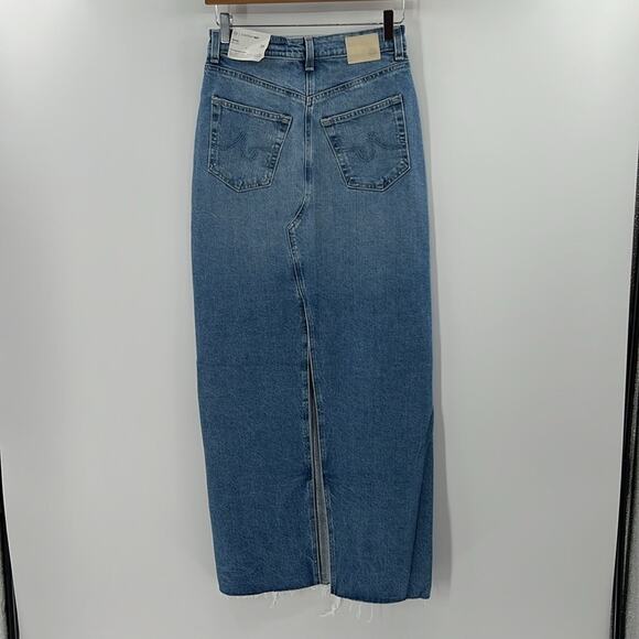 AG Adriano Goldschmied Women's Rani Maxi Skirt - Light Wash - 25 - NWT - Picture 9 of 9